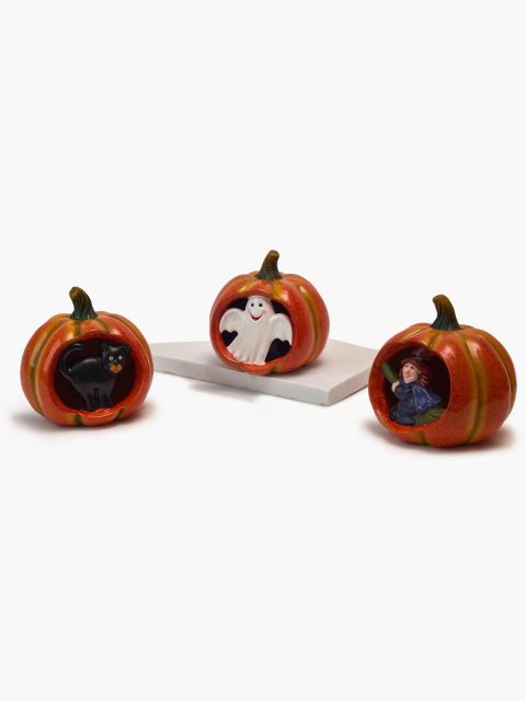 Статуэтка светодиодная "Pumpkin ghost" 110 мм