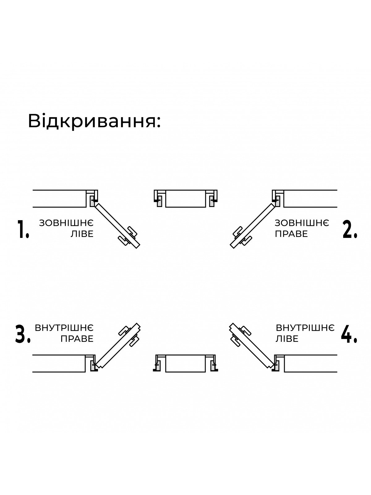 Дверний блок прихованого монтажу внутрішній лівий з алюмінієвим коробом та торцем