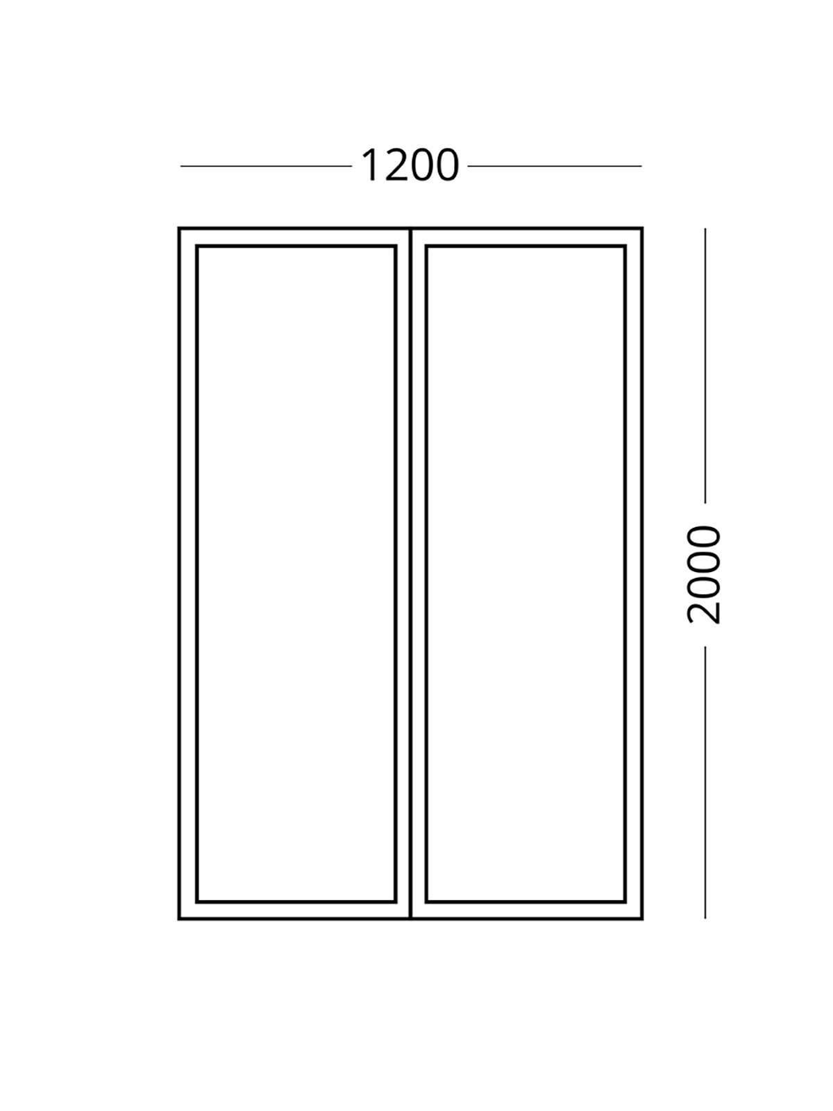 Москитная сетка на магнитах для дверей 120X200 см