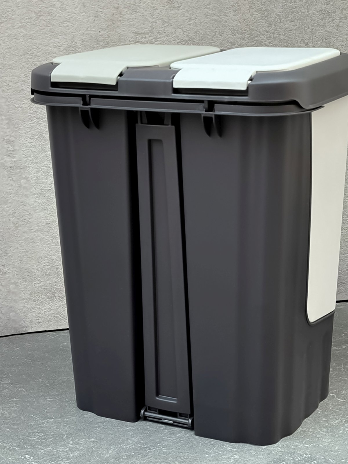 Відро для сортування сміття з кришкою та педаллю 10+10L