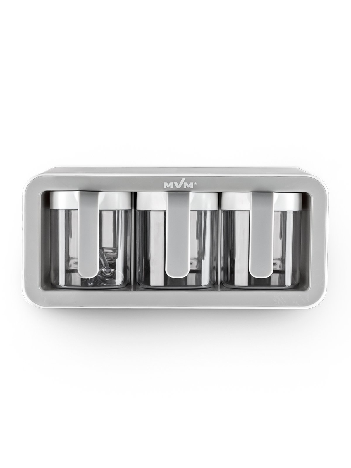Полиця з 3-ма ємностями для зберігання клейка KP-12 WHITE/GRAY