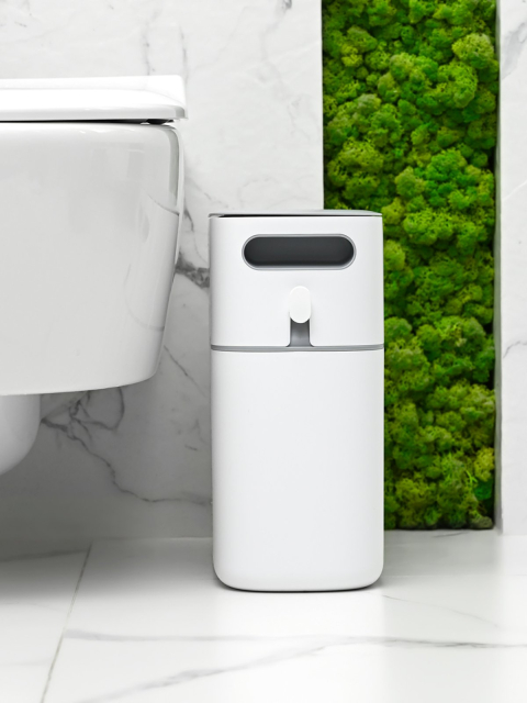 Відро для сміття з кришкою вузьке 12L