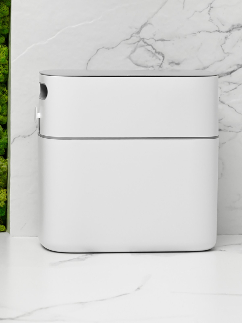 Відро для сміття з кришкою вузьке 12L