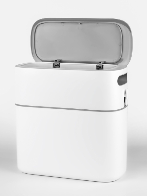 Відро для сміття з кришкою вузьке 12L