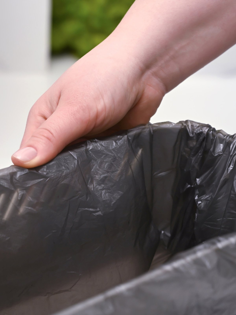 Відро для сміття з кришкою вузьке 12L